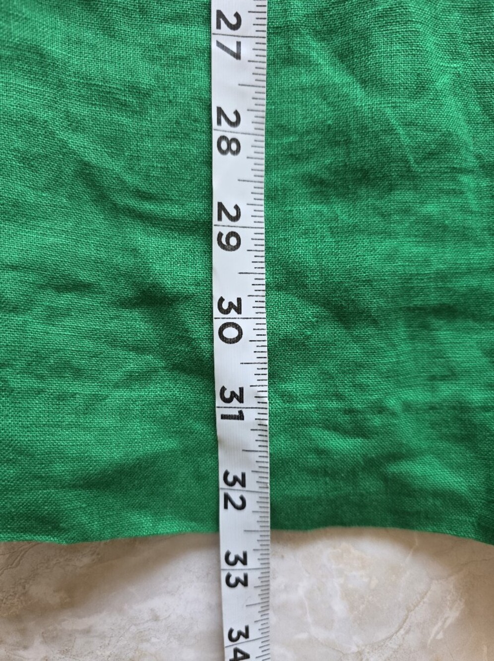 J Crew Maxine 100% Linen Shift Dress XXSP Vibrant Kelly Green Euro Summer Preppy - Picture 12 of 12